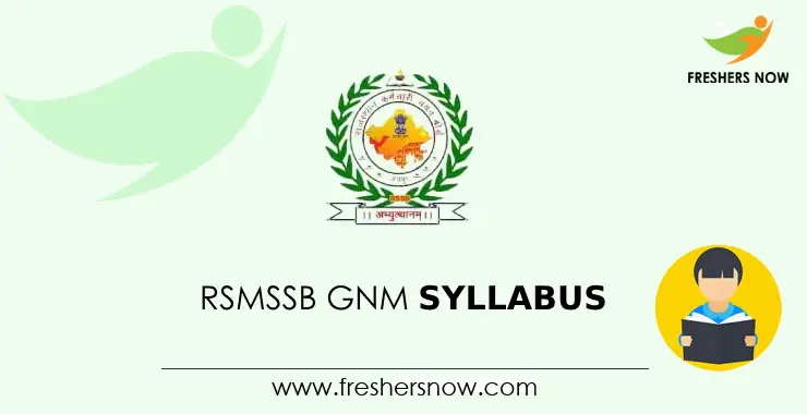 Rsmssb Gnm Syllabus 2024 Exam Pattern Pdf Download Rsmssb Gnm Syllabus 2024 Exam Pattern Pdf Download