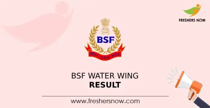 BSF Water Wing Result